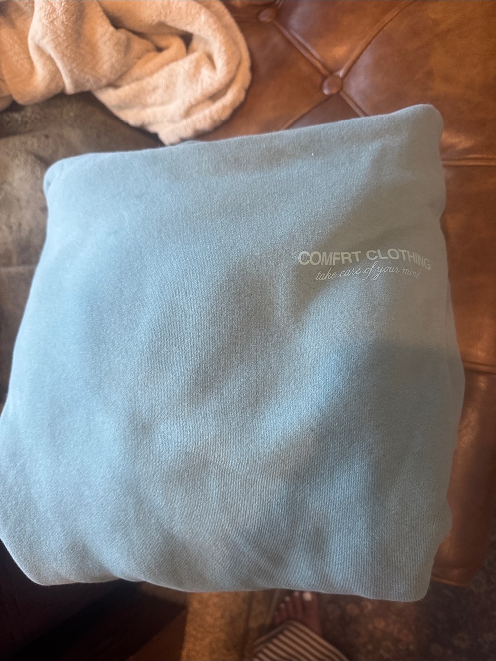 Comfort Clothing Light Blue Sweatshirt - Cozy Pullover